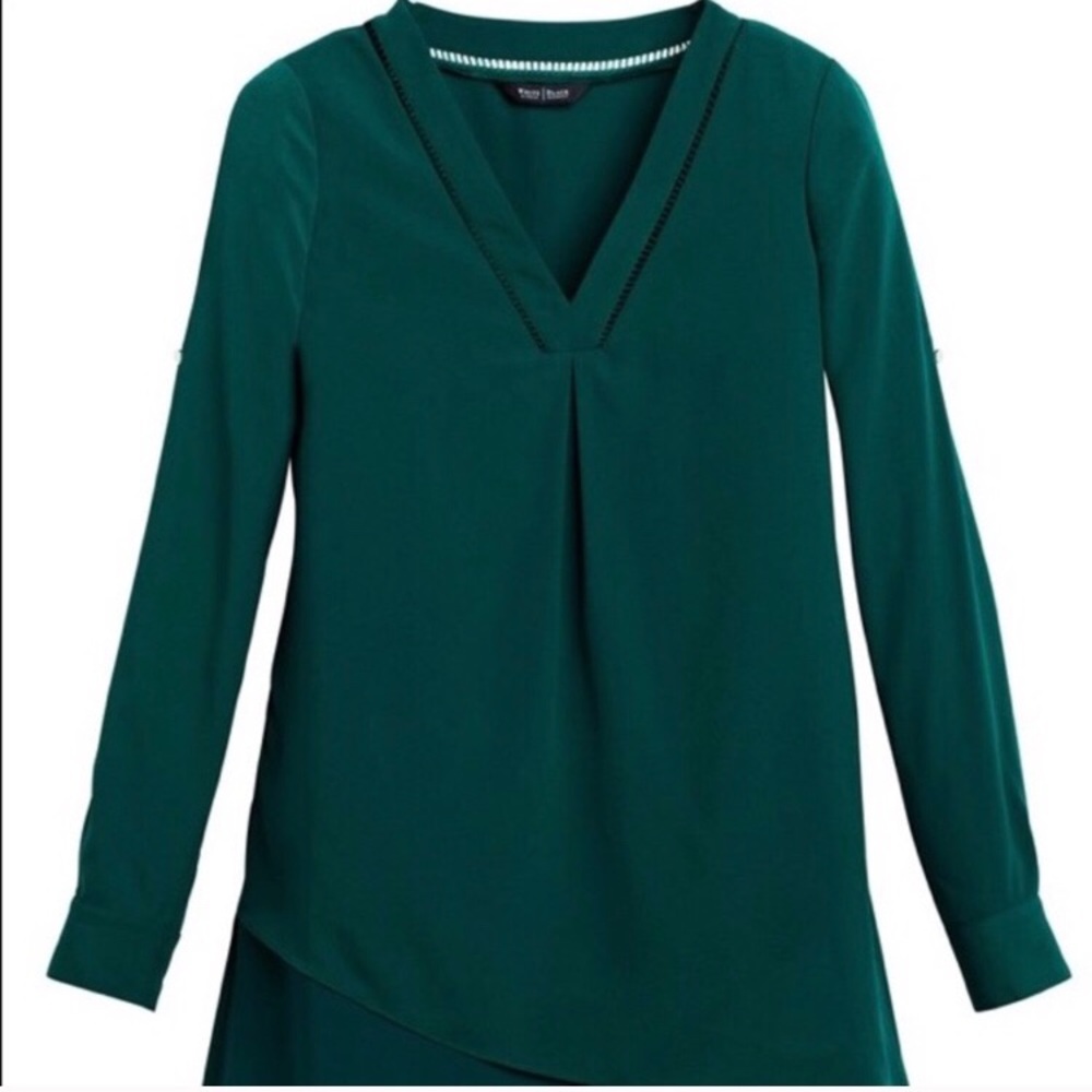 WHBM Notch Neck Asymmetrical Tunic